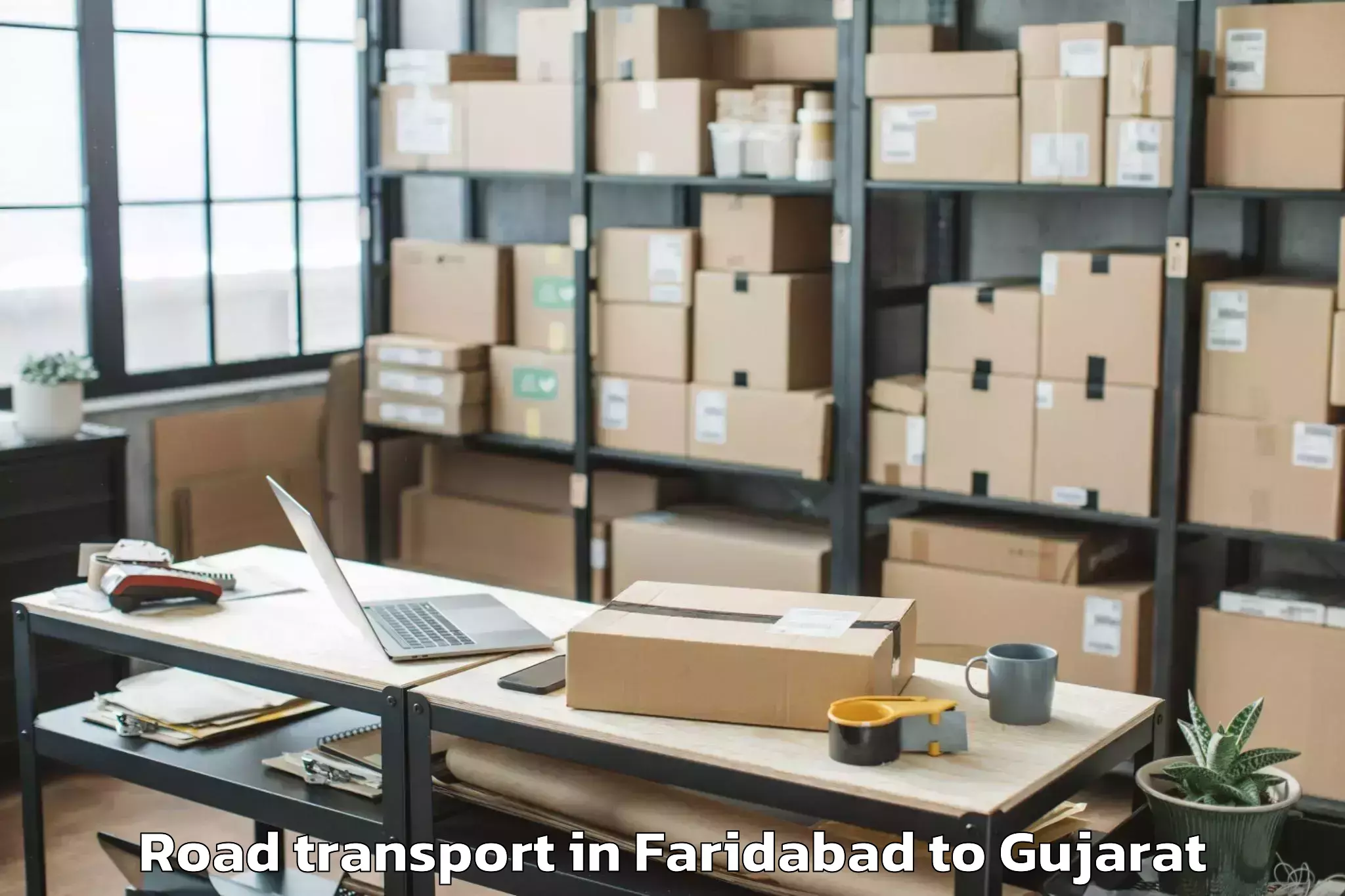 Comprehensive Faridabad to Girgadhada Road Transport